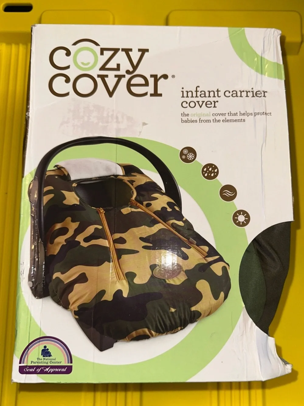 Infant Carrier Cover by Cozy Cover in Camo NWOT